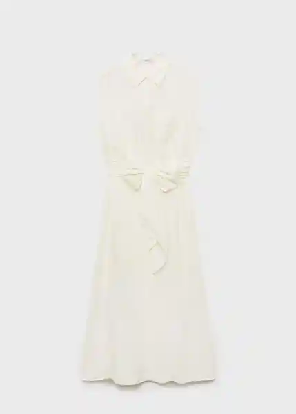 Vestido Sero Crudo Talla L Mujer Mango