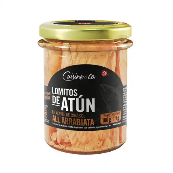 Atún Lomitos All Arrabiata Aceite Girasol Cuisine & Co