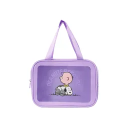 Organizador Para Viaje Serie Snoopy Colorful Morado Miniso