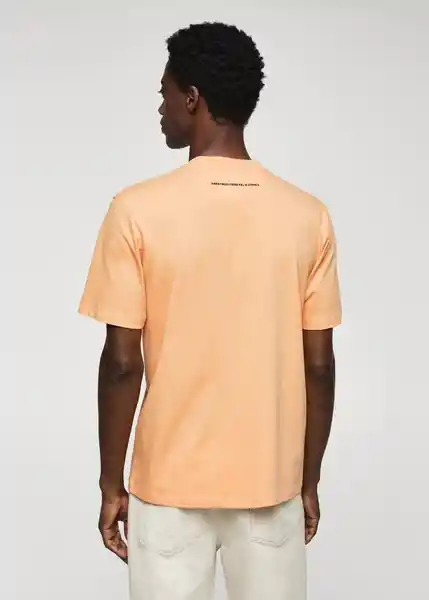 Camiseta Gas Peach Talla L Hombre Mango