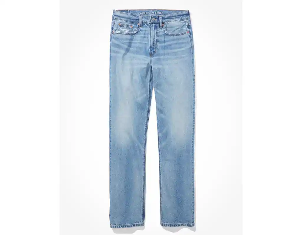 Jean Baggy Mujer Azul Regular Silueta Suelta 12 American Eagle