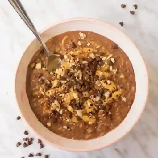 Avena con Cacao y Mantequilla de Mani