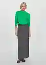 Buzo Jersey Tortu Verde Talla M Mujer Mango