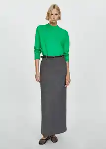 Buzo Jersey Tortu Verde Talla M Mujer Mango