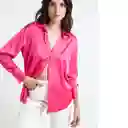 Camisa Pure Mujer Rosa Fandango Oscuro Talla M 512E340 Naf Naf