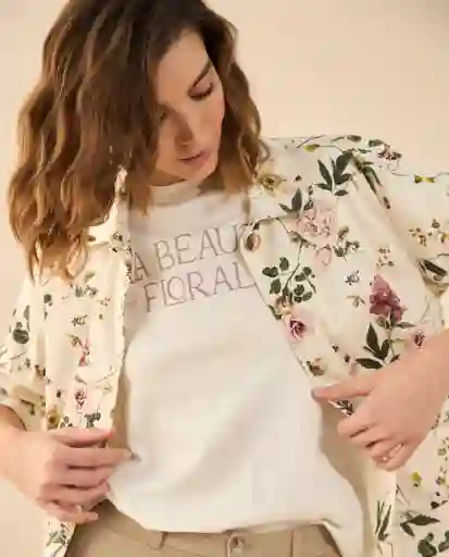 Camiseta Blanco 0 Claro Talla L 402G000 Esprit
