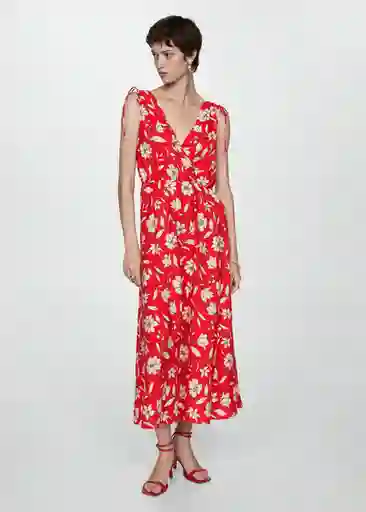 Vestido Fraterni Rojo Talla XS Mujer Mango