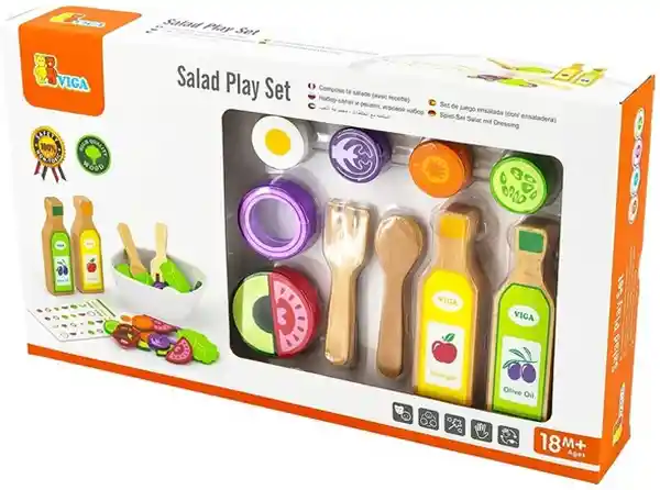 Viga Set de Ensalada en Madera