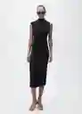 Vestido Bella Negro Talla M Mujer Mango
