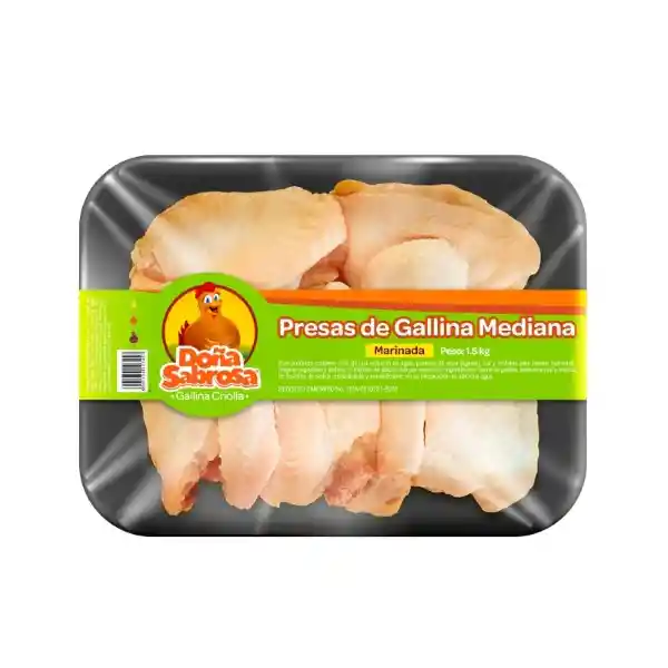 Doña Sabrosa Gallina Presas Mediana