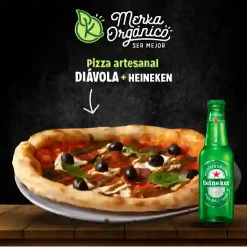 Pizza Diavola + Bebida