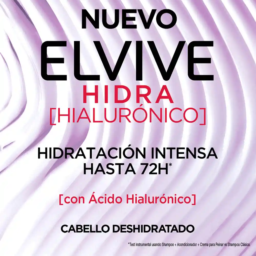 Shampoo Elvive Loreal Paris Hidra Hialurónico 370 ml