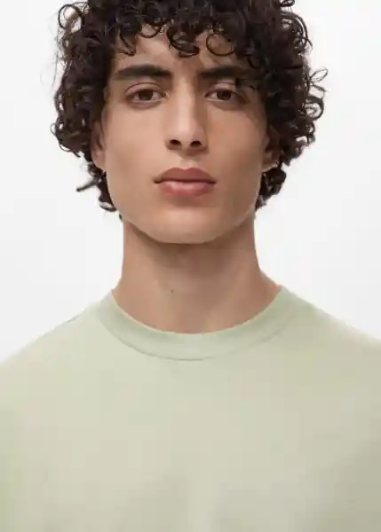 Camiseta Bellow Menta Talla S Hombre Mango