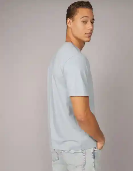 Camiseta Hombre Azul Talla: MEDIUM 4423452 American Eagle
