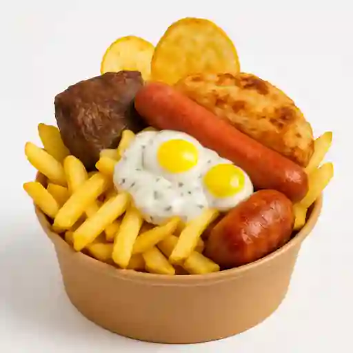 Salchipapa Salchicorralísimo