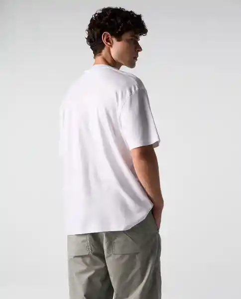 Camiseta Hombre Blanco Talla L 842G007_BLA110601 Americanino