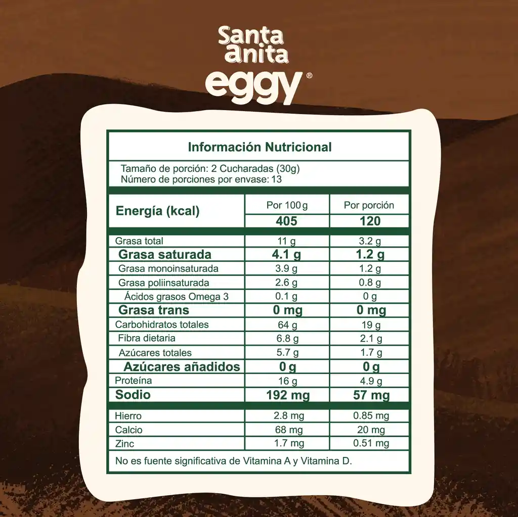 Santa Anita Eggy Pancakes & Waffles Proteina y Granola Chocolate 