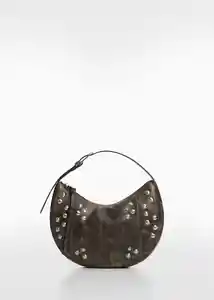 Bolso M Ronda Antracita Talla 99 Mujer Mango