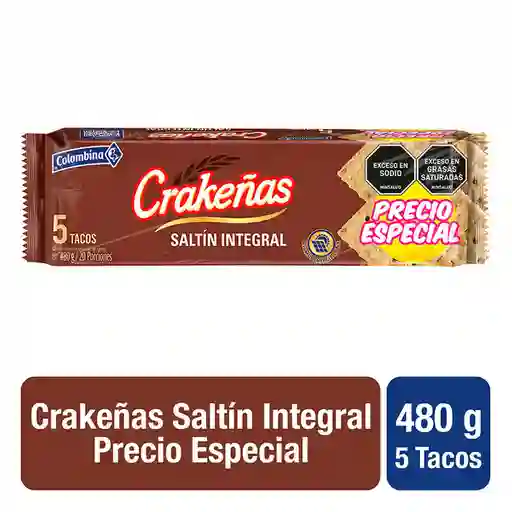 Crakeñas Saltin Integral Taco 6pack