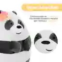 Peluche Redondo Con Adorno de Rosa Panda Miniso