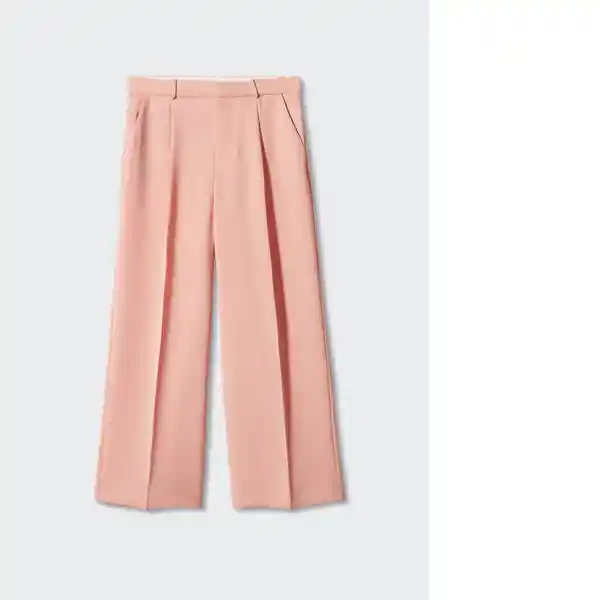 Pantalón Agnes Rosa Pastel Talla 44 Mujer Mango