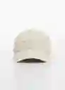 Gorra Mónaco Crudo Talla 99 Mujer Mango