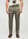 Pantalón Capri Khaki Talla 38 Hombre Mango