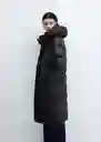 Abrigo Anorak Winter Negro Talla XS Mujer Mango