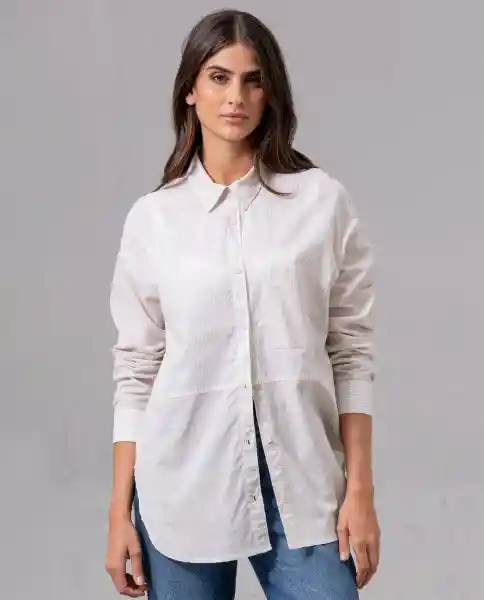 Camisa Mujer Beige Mani Claro Talla L 42358 Rifle