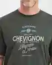 Camiseta Union Made Verde Selvoso Ultraoscuro T M Chevignon