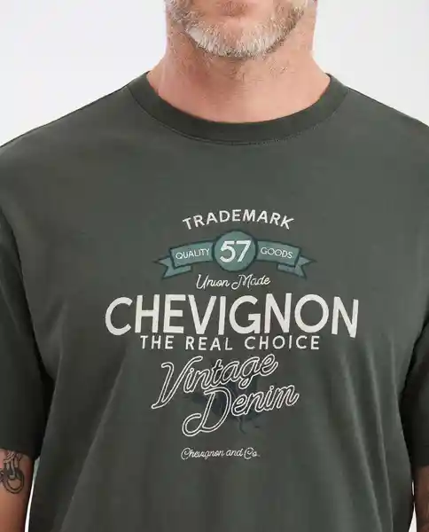 Camiseta Union Made Verde Selvoso Ultraoscuro T M Chevignon