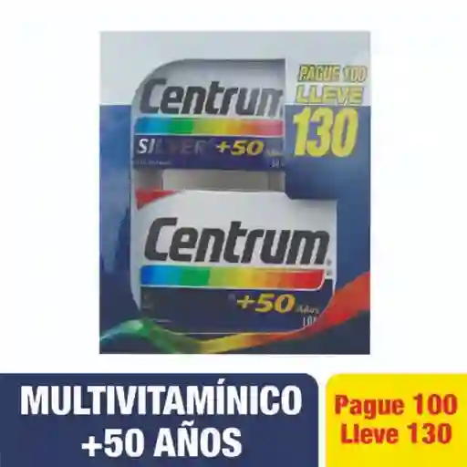 Centrum Multivitamínico Silver +50 Años 2 Und