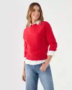 Suéter Tejido Rojo Navidad Médio Talla XL 469F200 Esprit