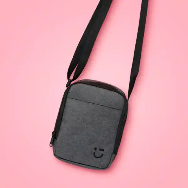 Bolso Cruzado Casual Gris Miniso