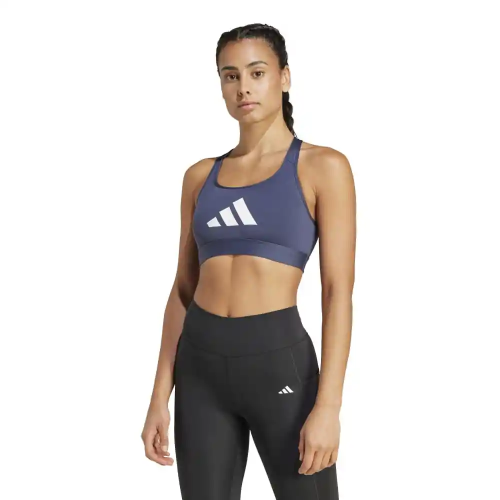 Adidas Crop Pwrct Bl Bra Mujer Azul L