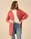 Blusa Tejido Rosa Coral Medio Talla L 662G200 Esprit