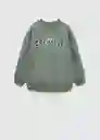 Sudadera Creative Musgo Talla 10 Niños Mango