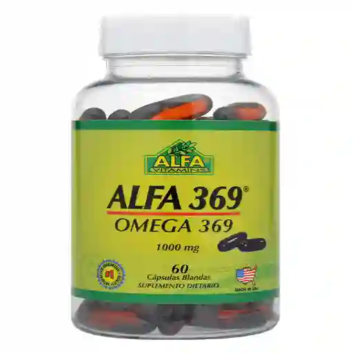 Alfa Vitamins Alfa Omega 369 1000Mg X 60 Capsulas