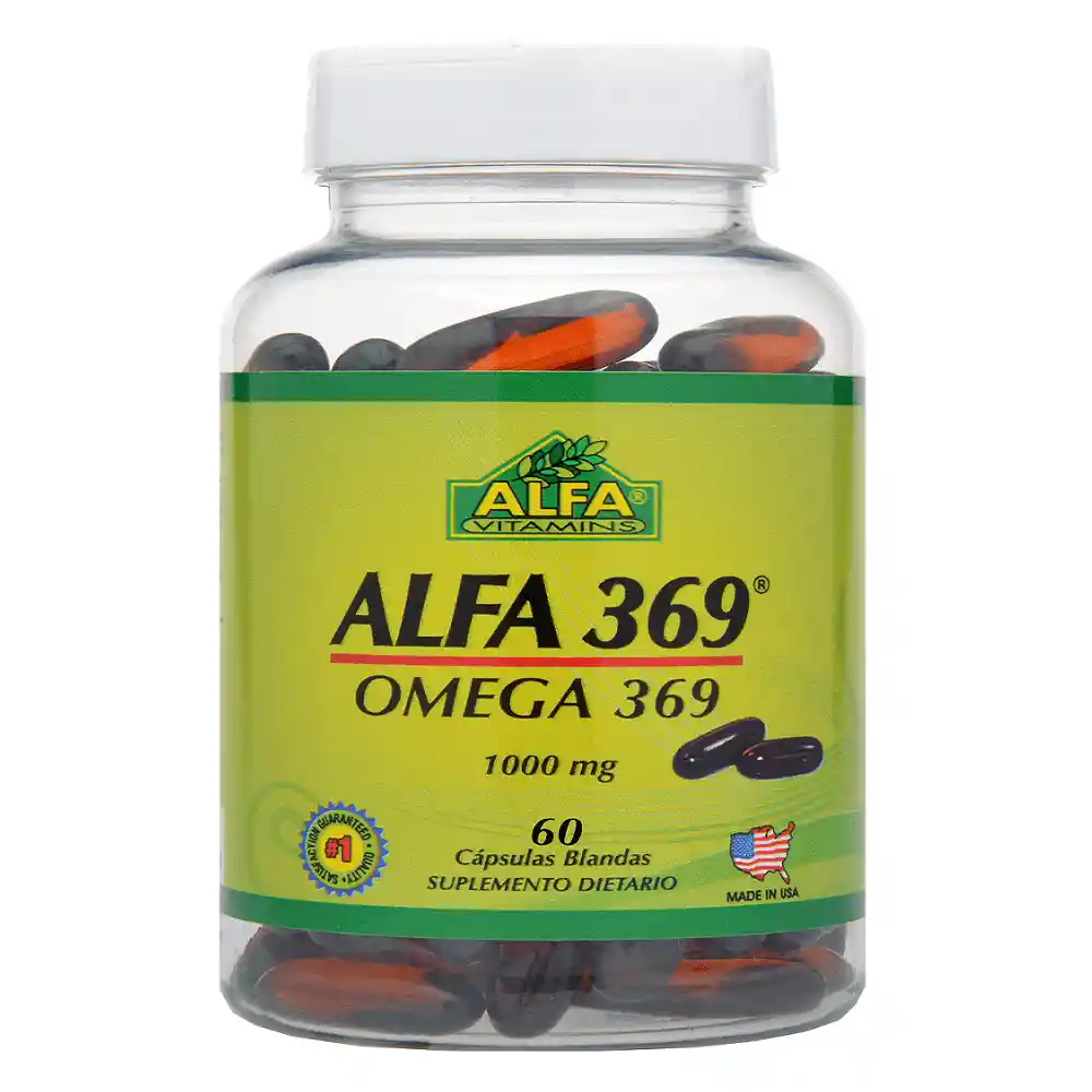 Alfa Vitamins Alfa Omega 369 1000Mg X 60 Capsulas