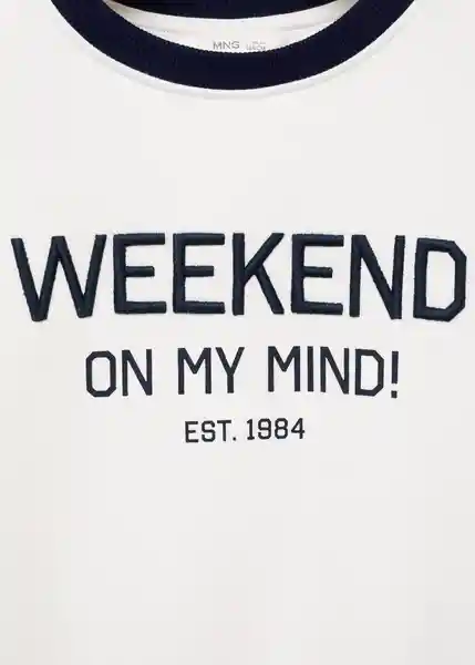 Buzo Sudadera Weekend Offwhite Talla 10 Niña Mango