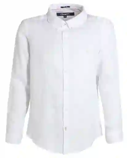 Camisa Lino Basic Blanco Talla Xl Hombre Chevignon
