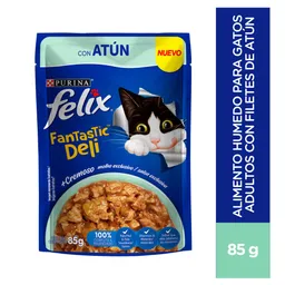Felix Alimento Húmedo para Gato Adulto Fantastic Deli Sabor Atún