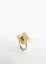 Anillo Jackie Oro Talla M Mujer Mango