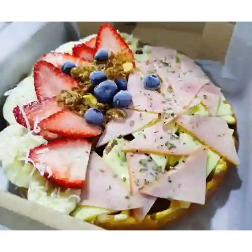 Waffles Mixto de Jamon