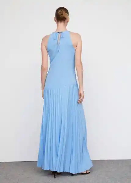 Vestido Bleu-A Azul Talla XL Mujer Mango