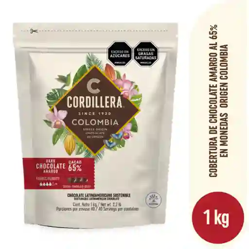 Cordillera Cobertura de Chocolate Amargo 65% Cacao