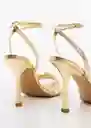 Sandalias Noto1 Oro Talla 42 Mujer Mango