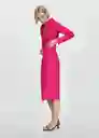 Vestido Carola Fucsia Talla XS Mujer Mango