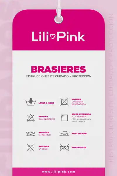 Lili Pink Pack Brasier Gris Jaspeado Rosado T34B Ref.Mj102-018