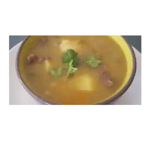 Caldo de Costilla y Arroz